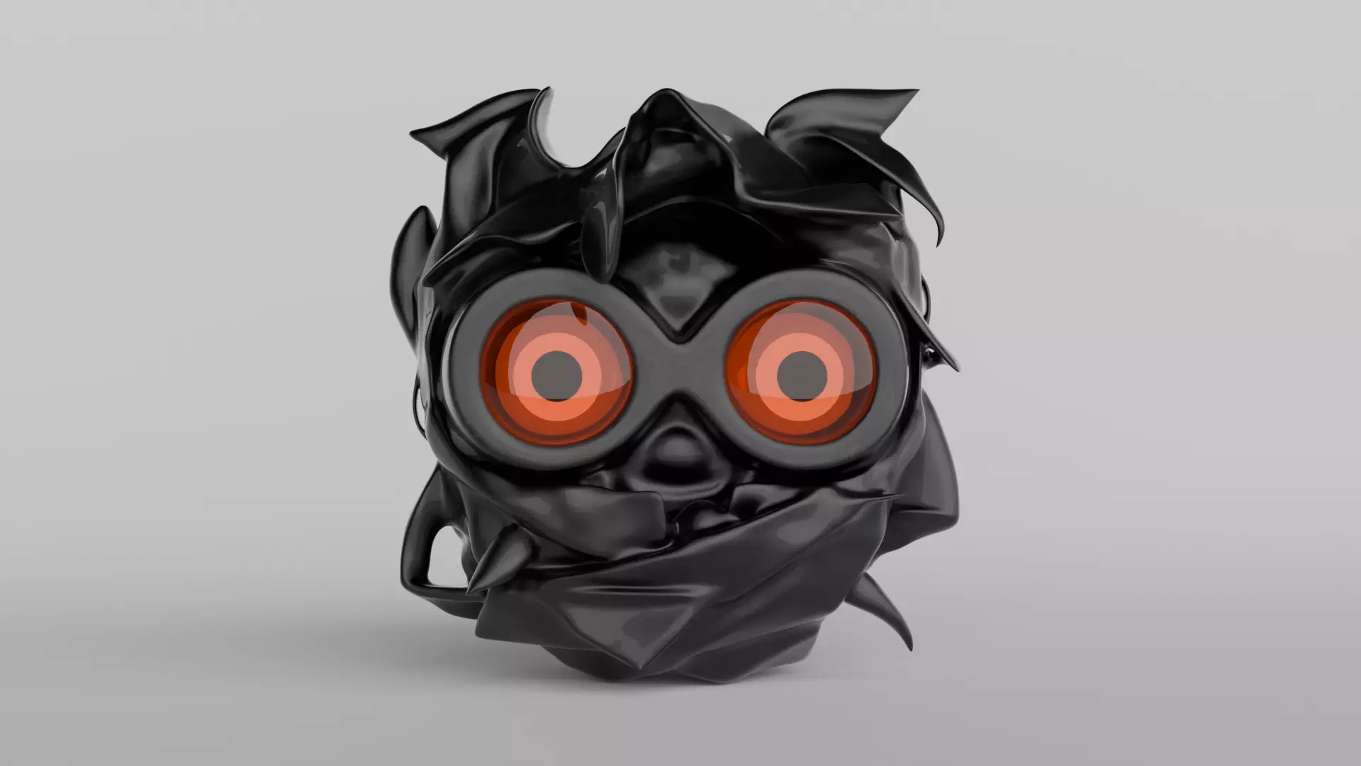 Sci-Fi Robot Head 3D model_0