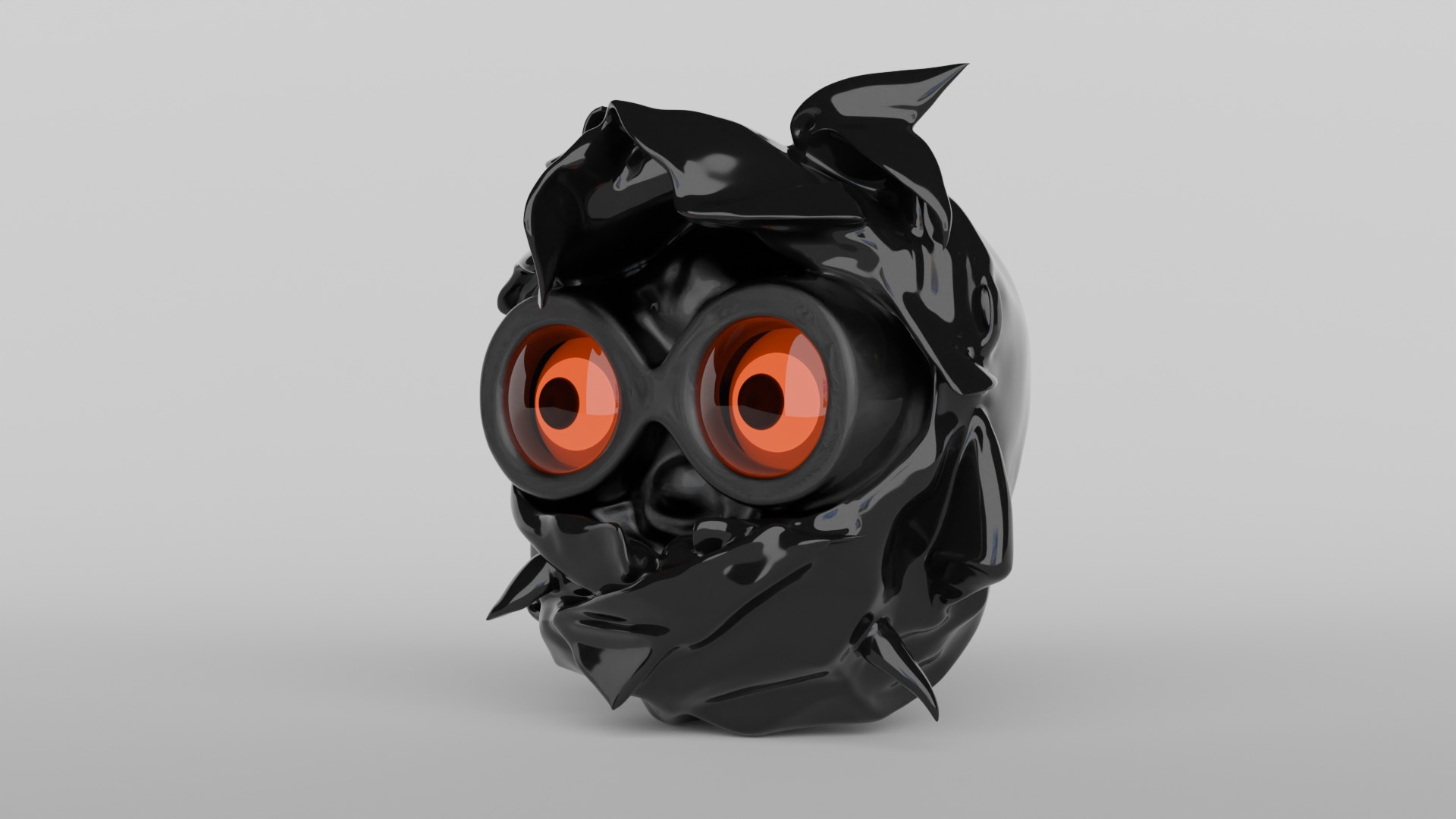 Sci-Fi Robot Head 3D model_23