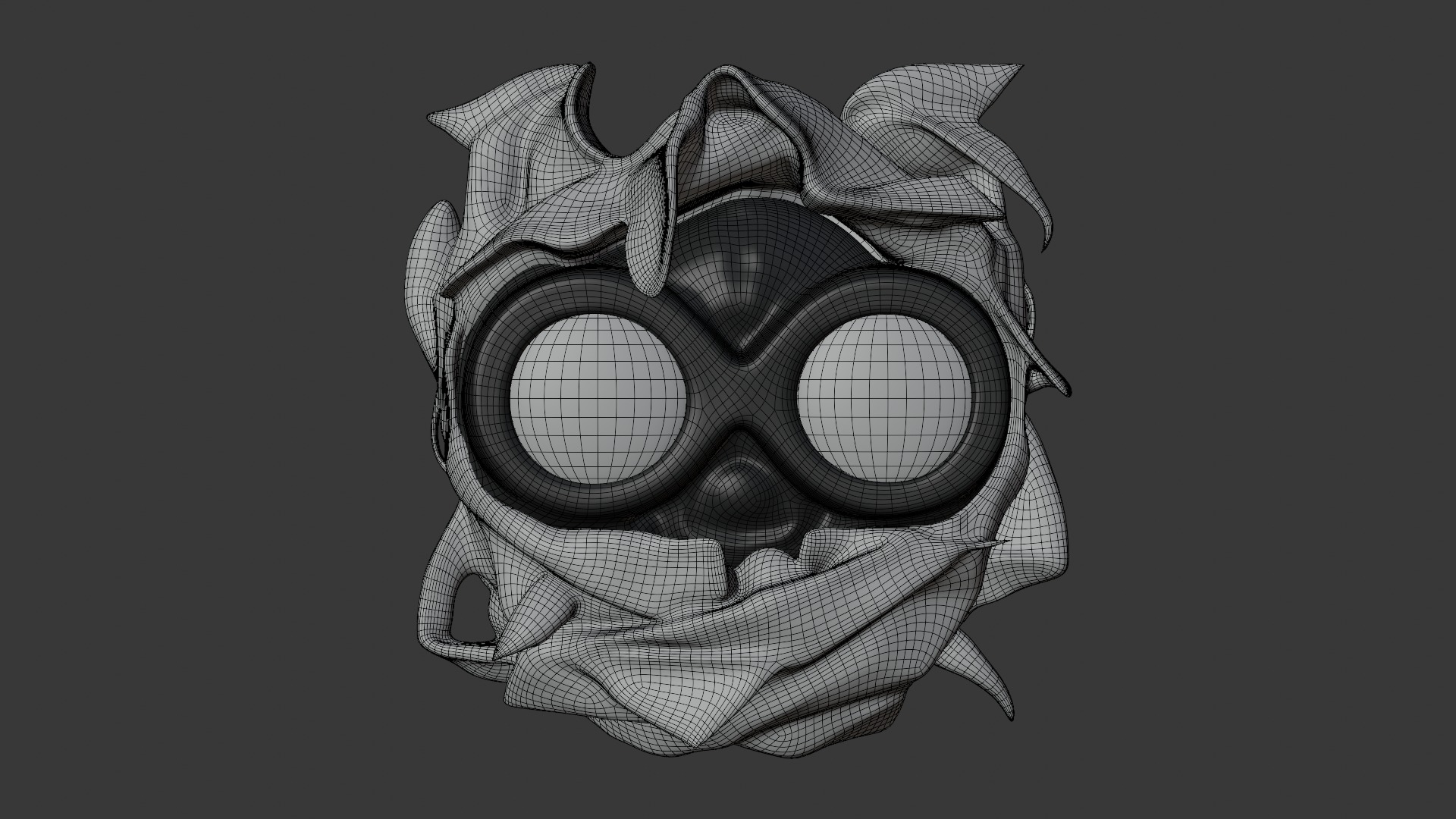 Sci-Fi Robot Head 3D model_28