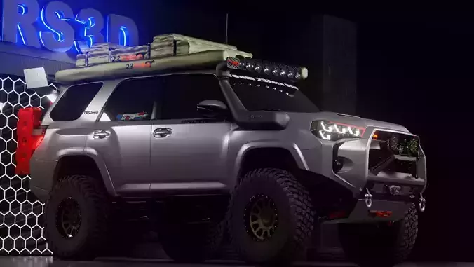 4Runner 2023 Custom Off road Interior and engine HQ 