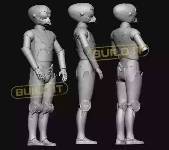 RA7 Death Star droid full size statue STL 3D print model