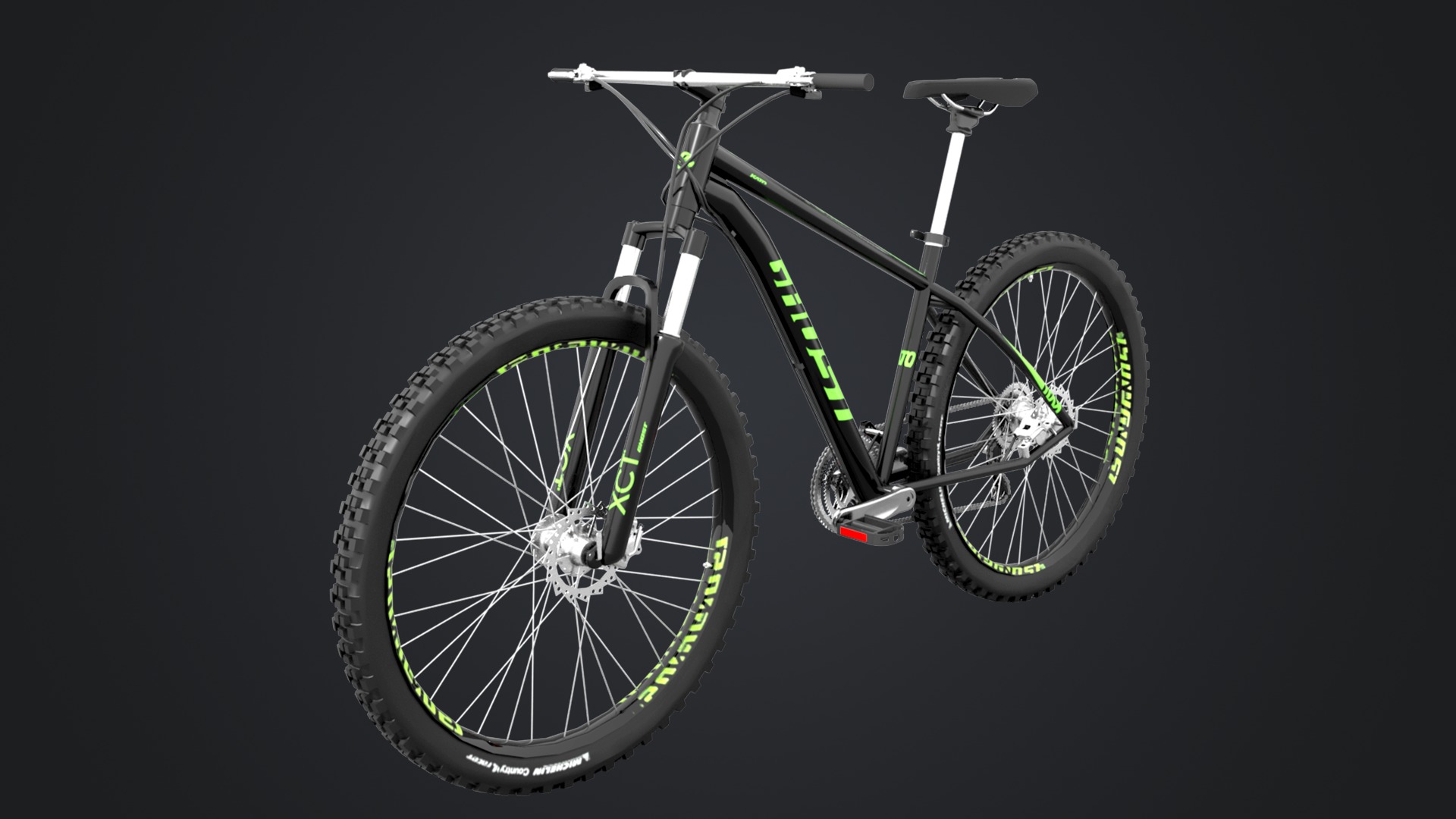 Cyclist Rigged Low-poly 3D model_13