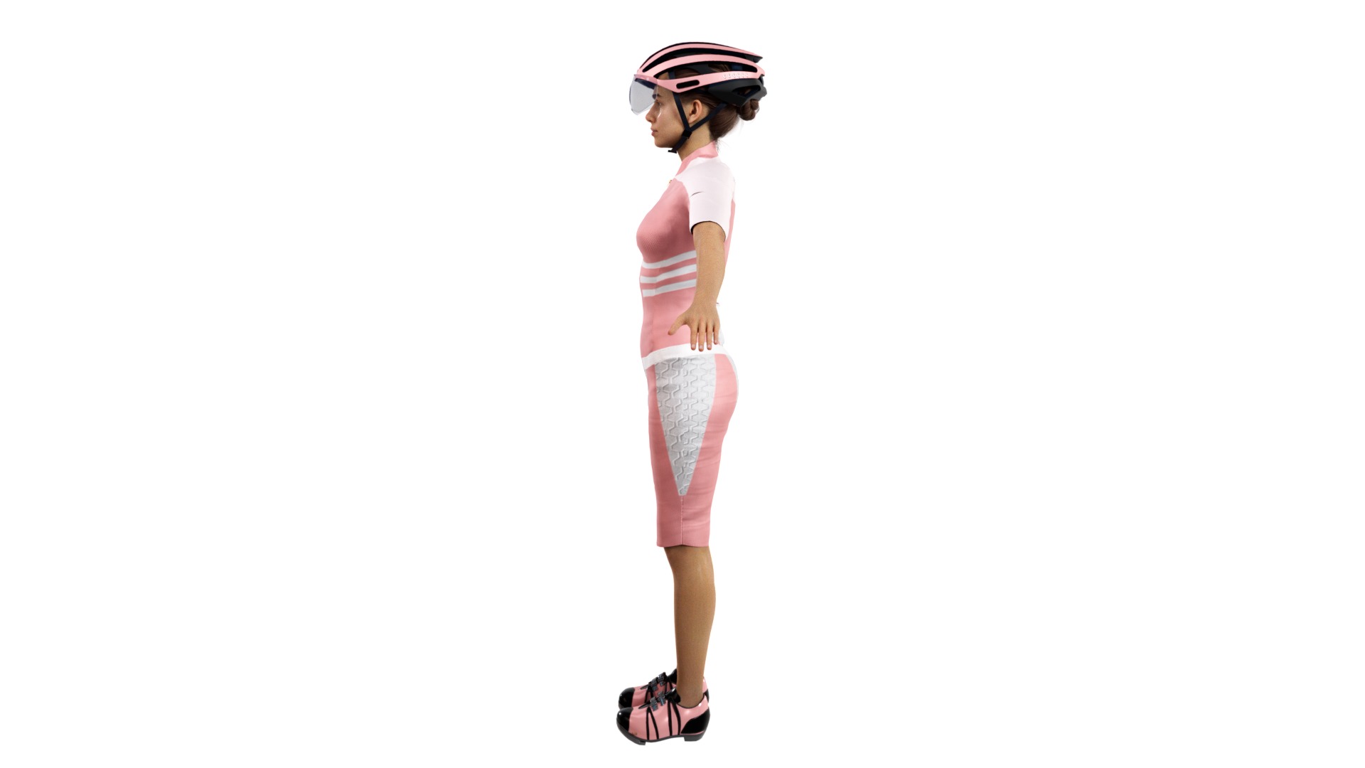 Cyclist Rigged Low-poly 3D model_5