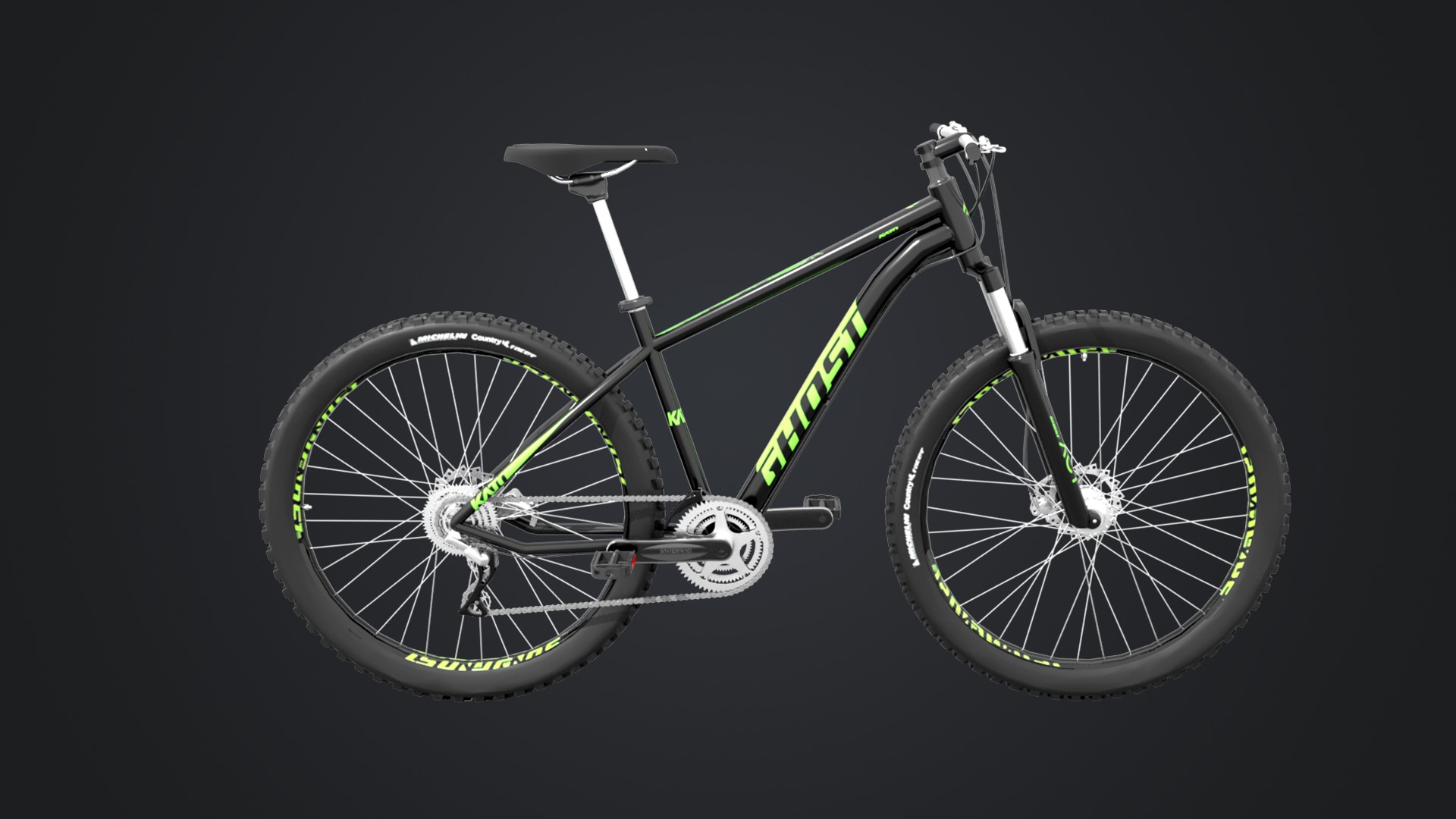 Cyclist Rigged Low-poly 3D model_16