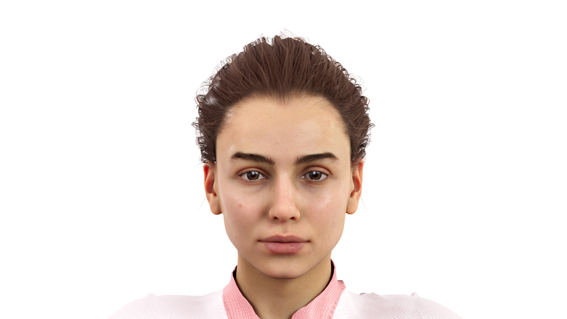 Cyclist Rigged Low-poly 3D model_10