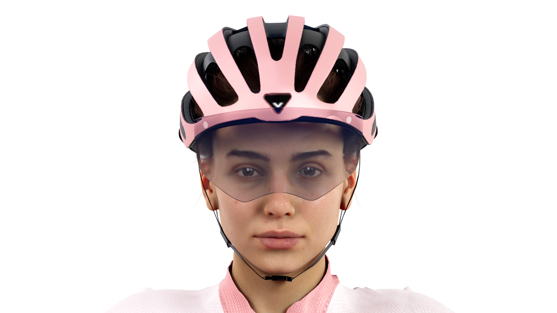 Cyclist Rigged Low-poly 3D model_8