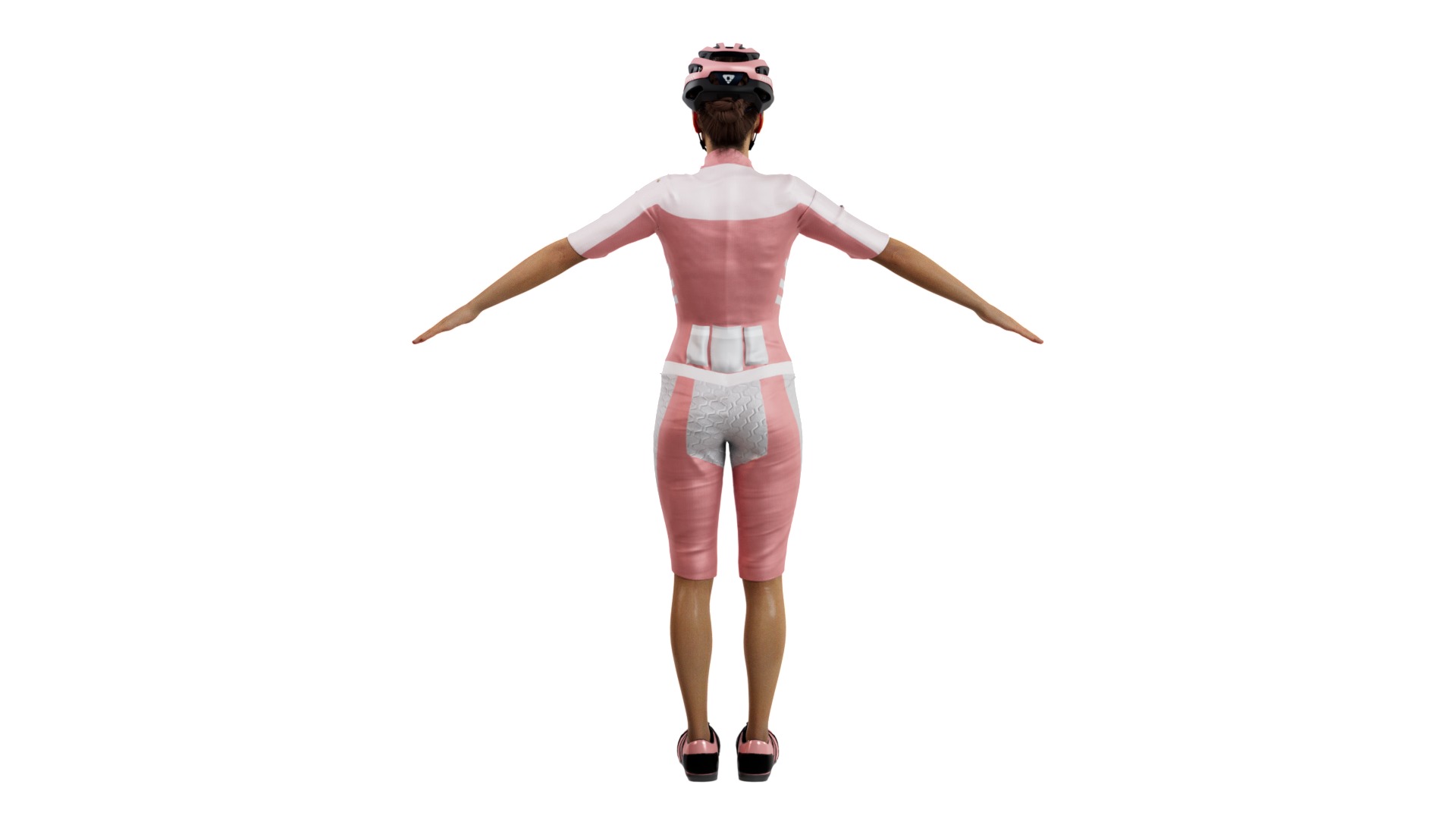 Cyclist Rigged Low-poly 3D model_7
