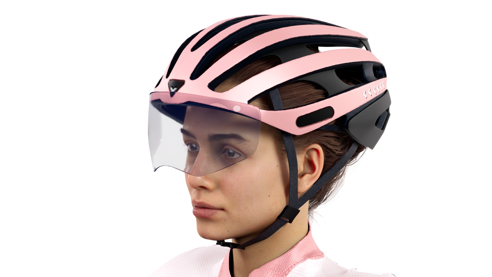 Cyclist Rigged Low-poly 3D model_9