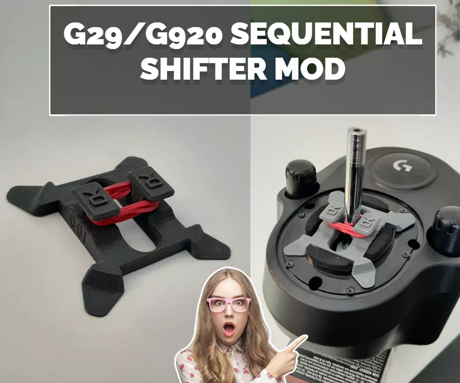 g29 g920 sequential shifter conversion  3D print model_0