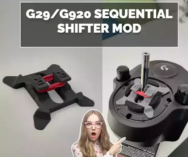 g29 g920 sequential shifter conversion  3D print model