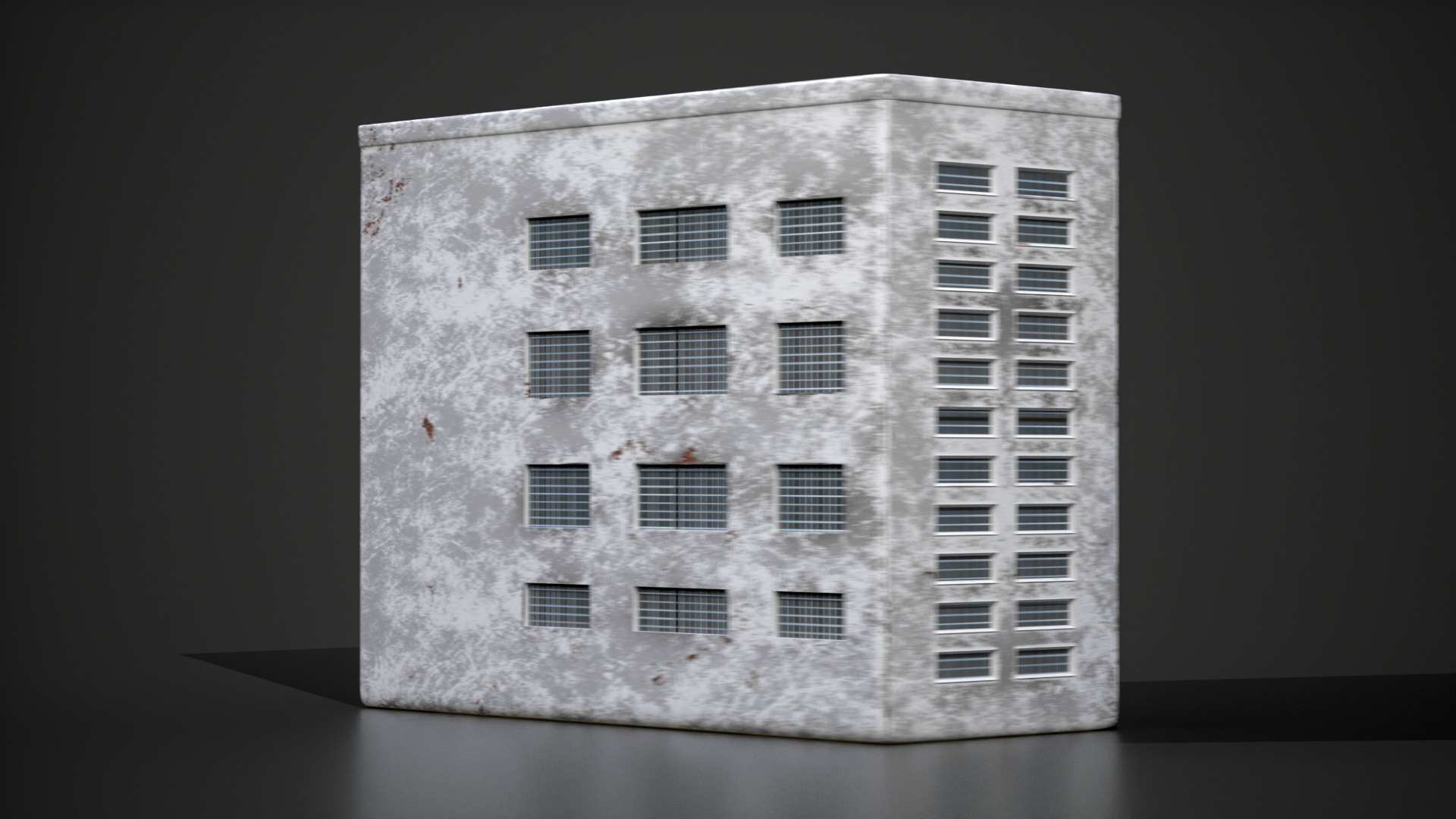 Samsung Air Conditioning Outdoor Unit Worn And New Versions Low-poly 3D model_5