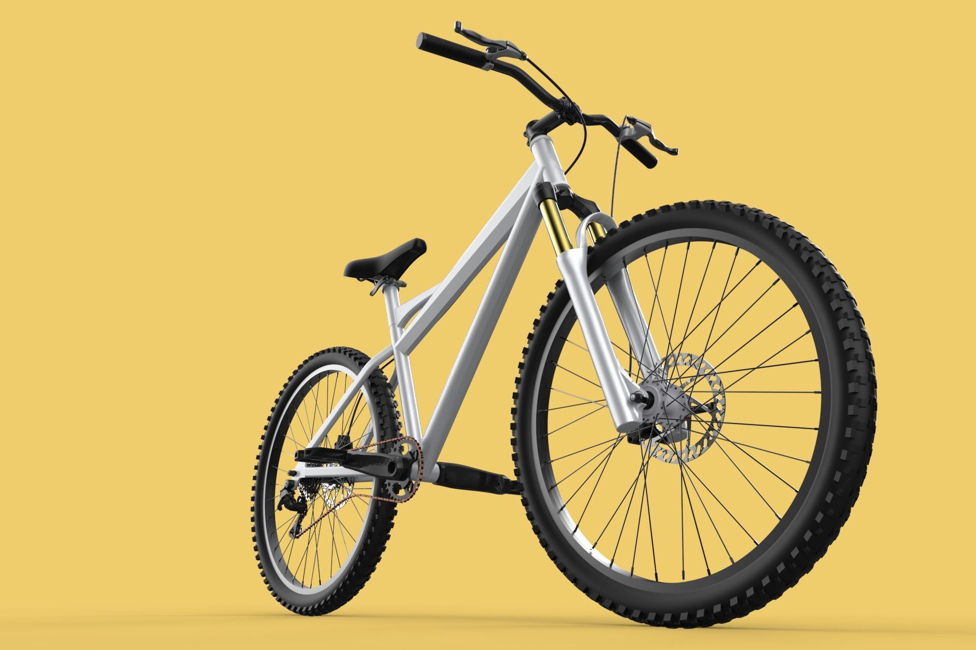 MOUNTAIN BIKE OFF ROAD MTB TRAIL BICYCLE ENDURO DOWNHILL 3D model_4