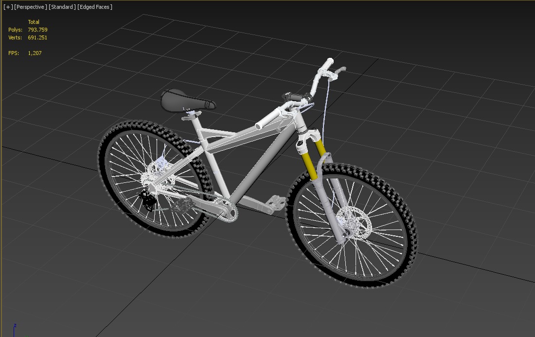 MOUNTAIN BIKE OFF ROAD MTB TRAIL BICYCLE ENDURO DOWNHILL 3D model_15