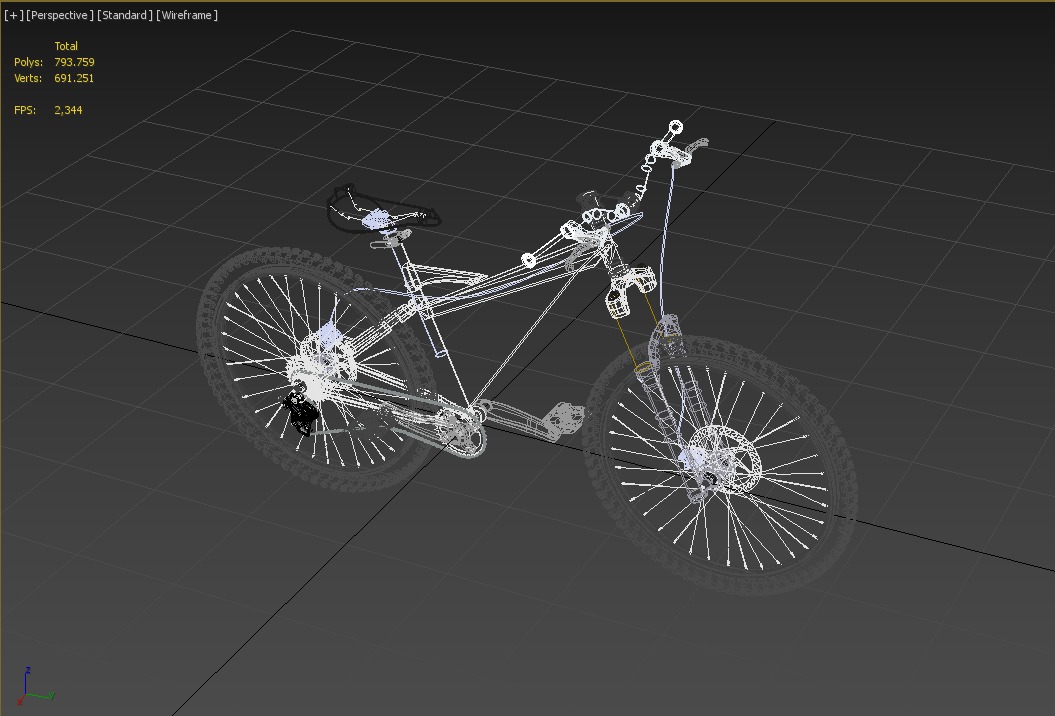 MOUNTAIN BIKE OFF ROAD MTB TRAIL BICYCLE ENDURO DOWNHILL 3D model_16