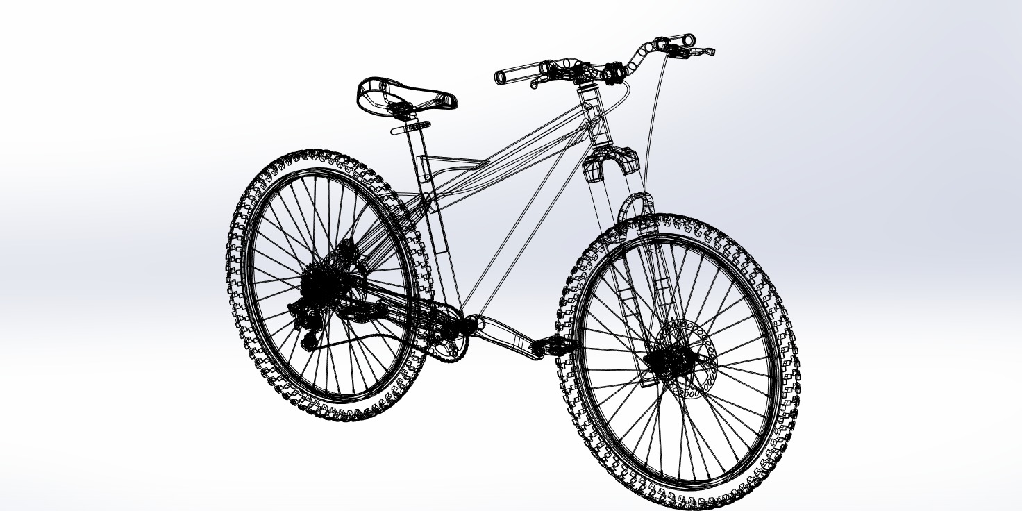 MOUNTAIN BIKE OFF ROAD MTB TRAIL BICYCLE ENDURO DOWNHILL 3D model_18