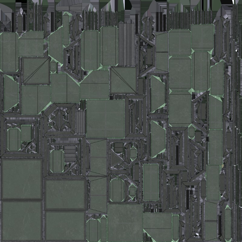 Modular Kit Outpost Walls PBR Low-poly 3D model_23