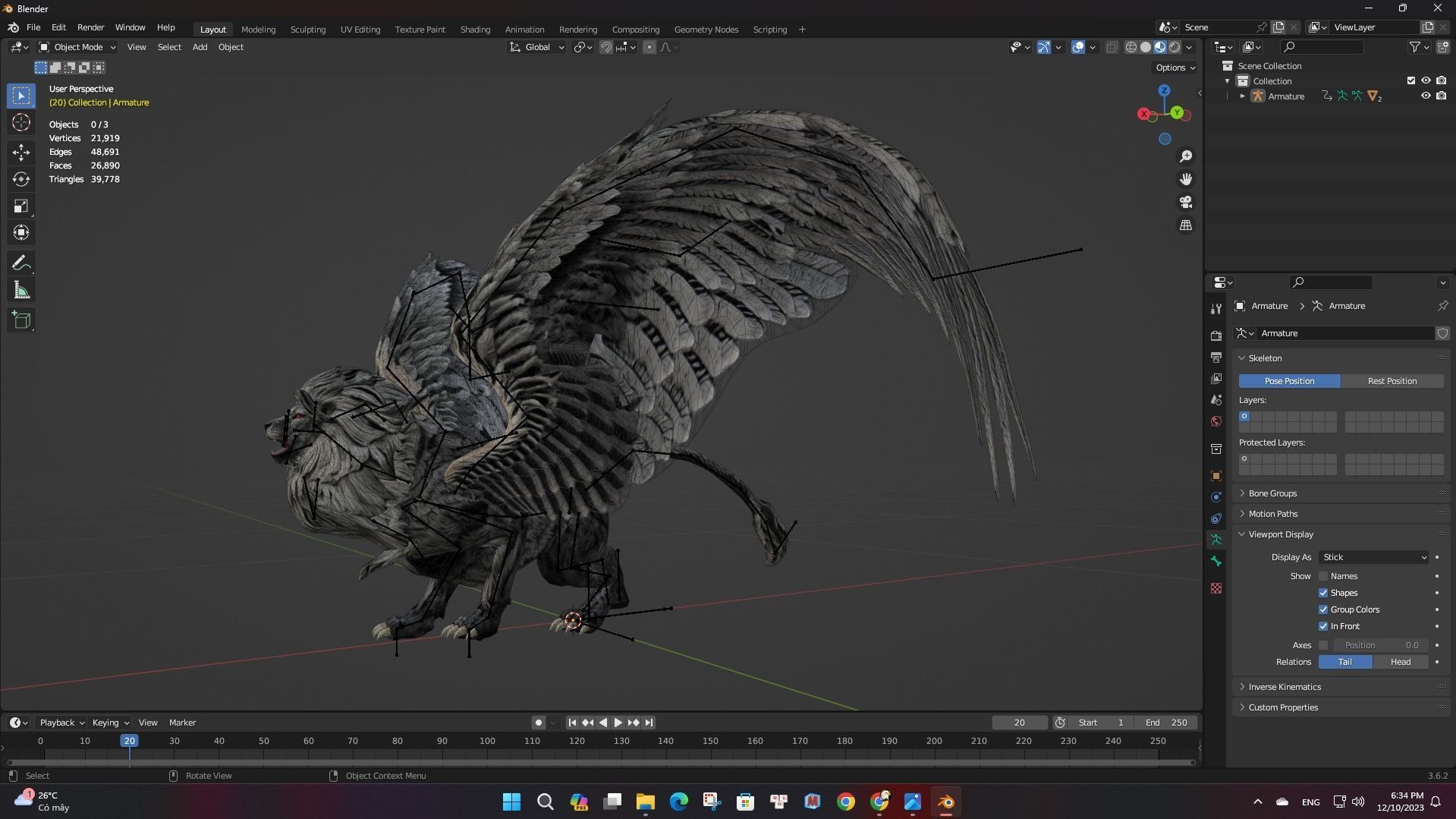 Pack-04-Mythical Creatures 3D model_95