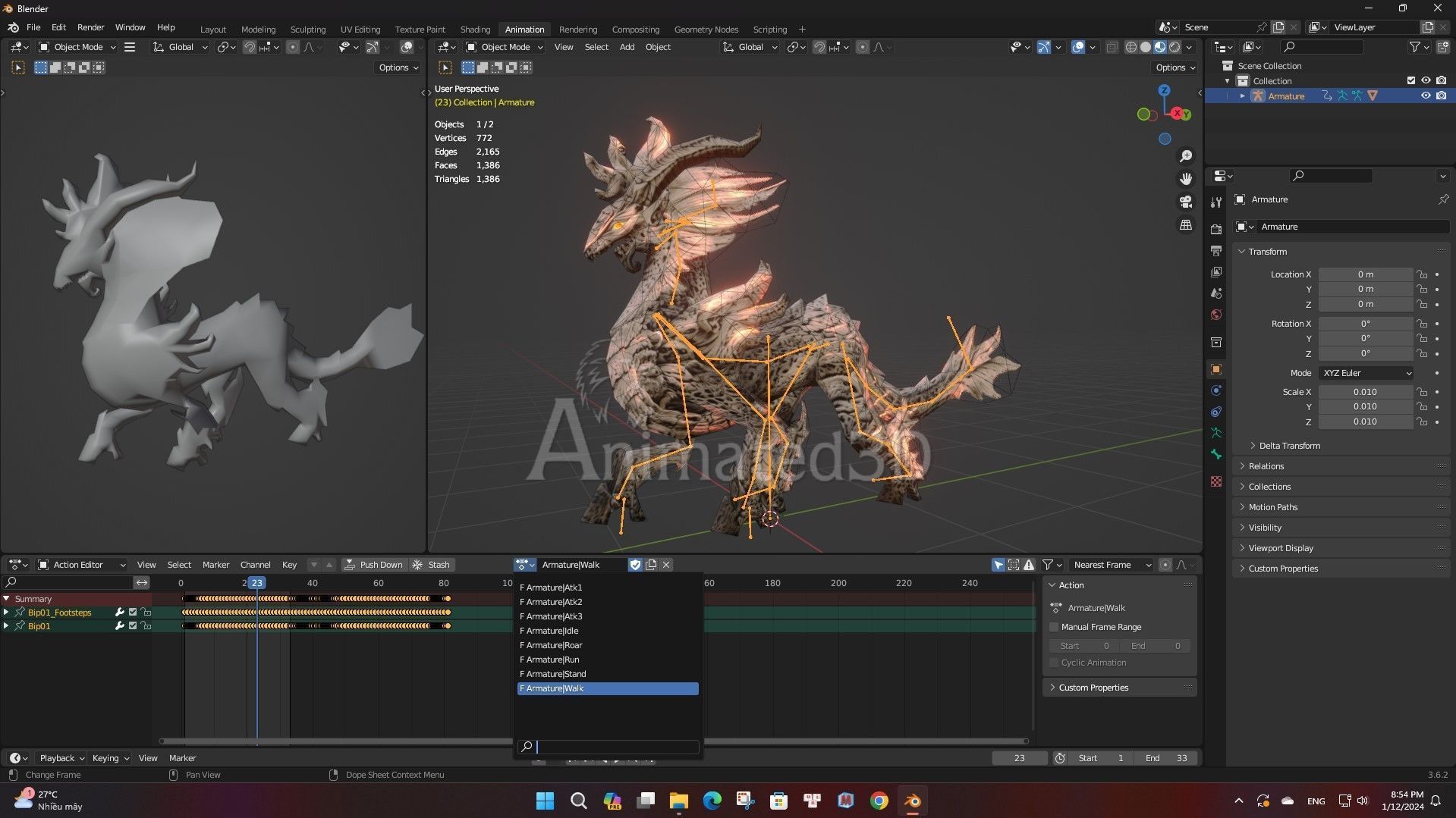 Pack-04-Mythical Creatures 3D model_41