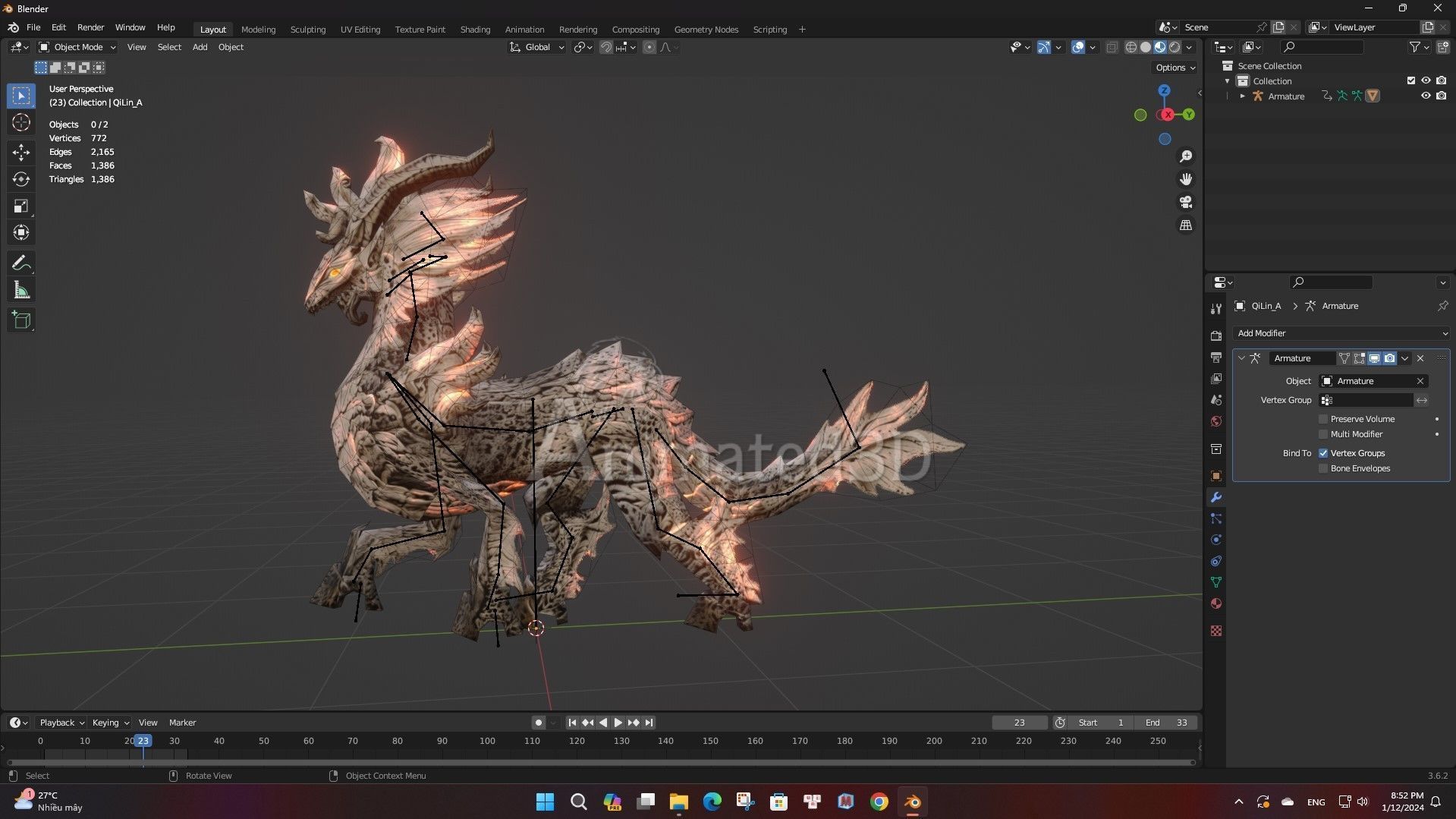 Pack-04-Mythical Creatures 3D model_40