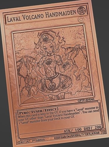 Laval Volcano Handmaiden - yu-gi-oh Free 3D print model