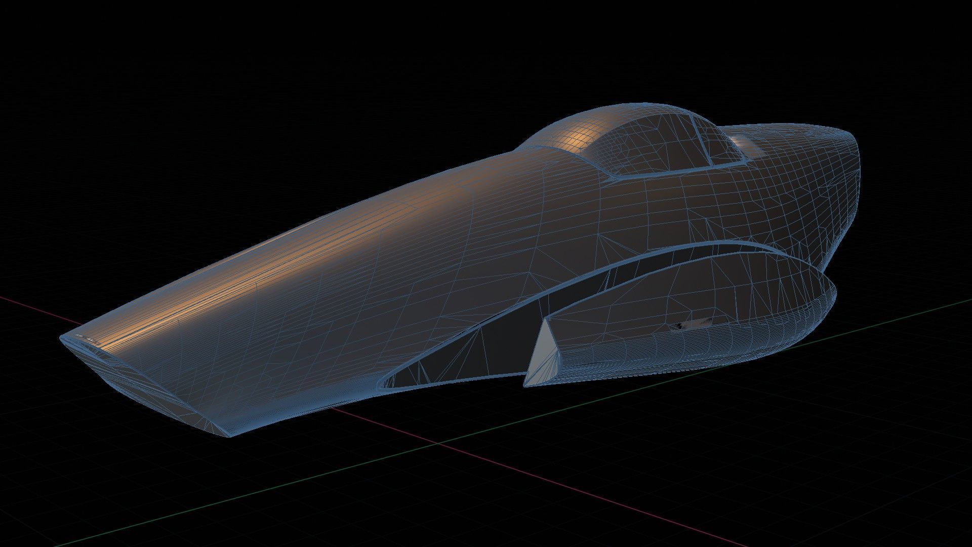 Plane Sci Fi Free 3D model_1