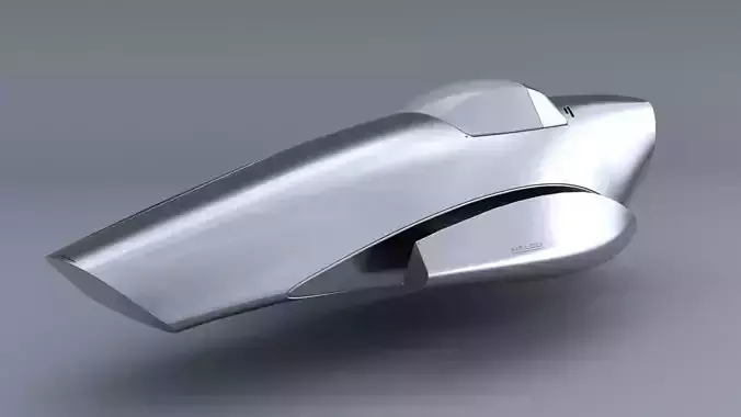 Plane Sci Fi Free 3D model