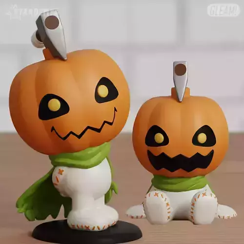 Pumpkimon Chibi Digimon Adventure Halloween 2 models