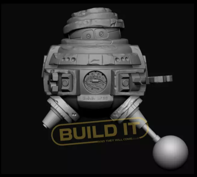 BOB full size model from the movie the black hole STL 3D print model_0