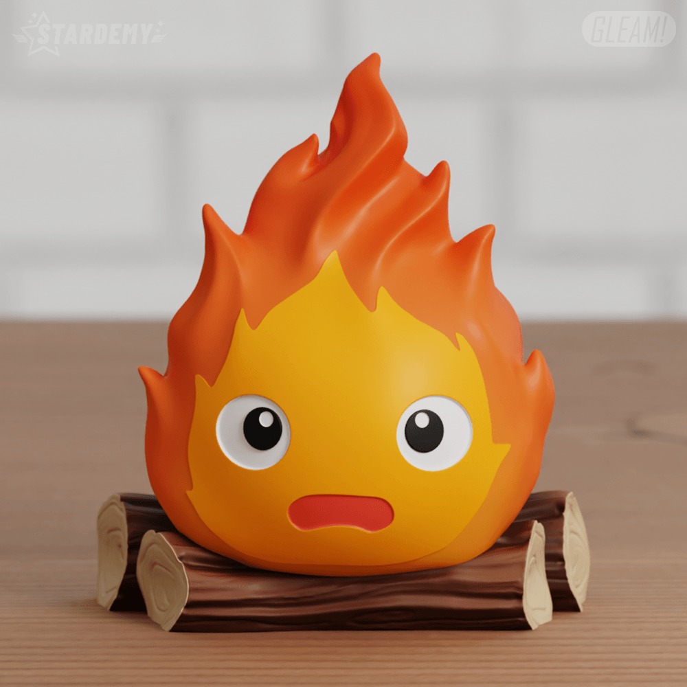 Calcifer Chibi Howl Moving Castle Ghibli Fanart 2 models 3D print model_1