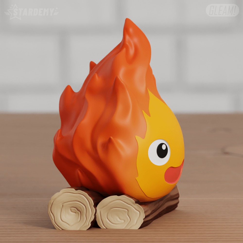 Calcifer Chibi Howl Moving Castle Ghibli Fanart 2 models 3D print model_4