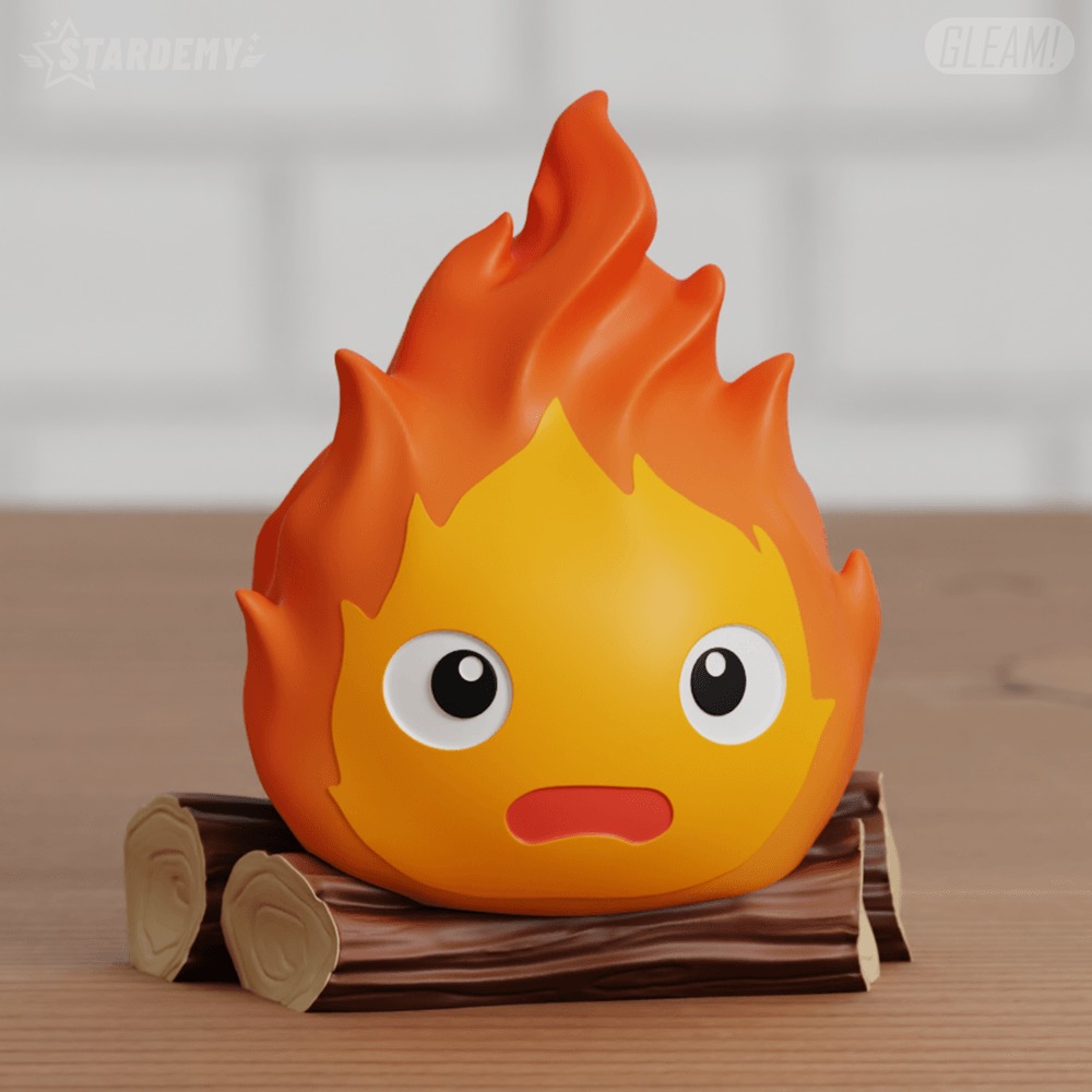Calcifer Chibi Howl Moving Castle Ghibli Fanart 2 models 3D print model_5
