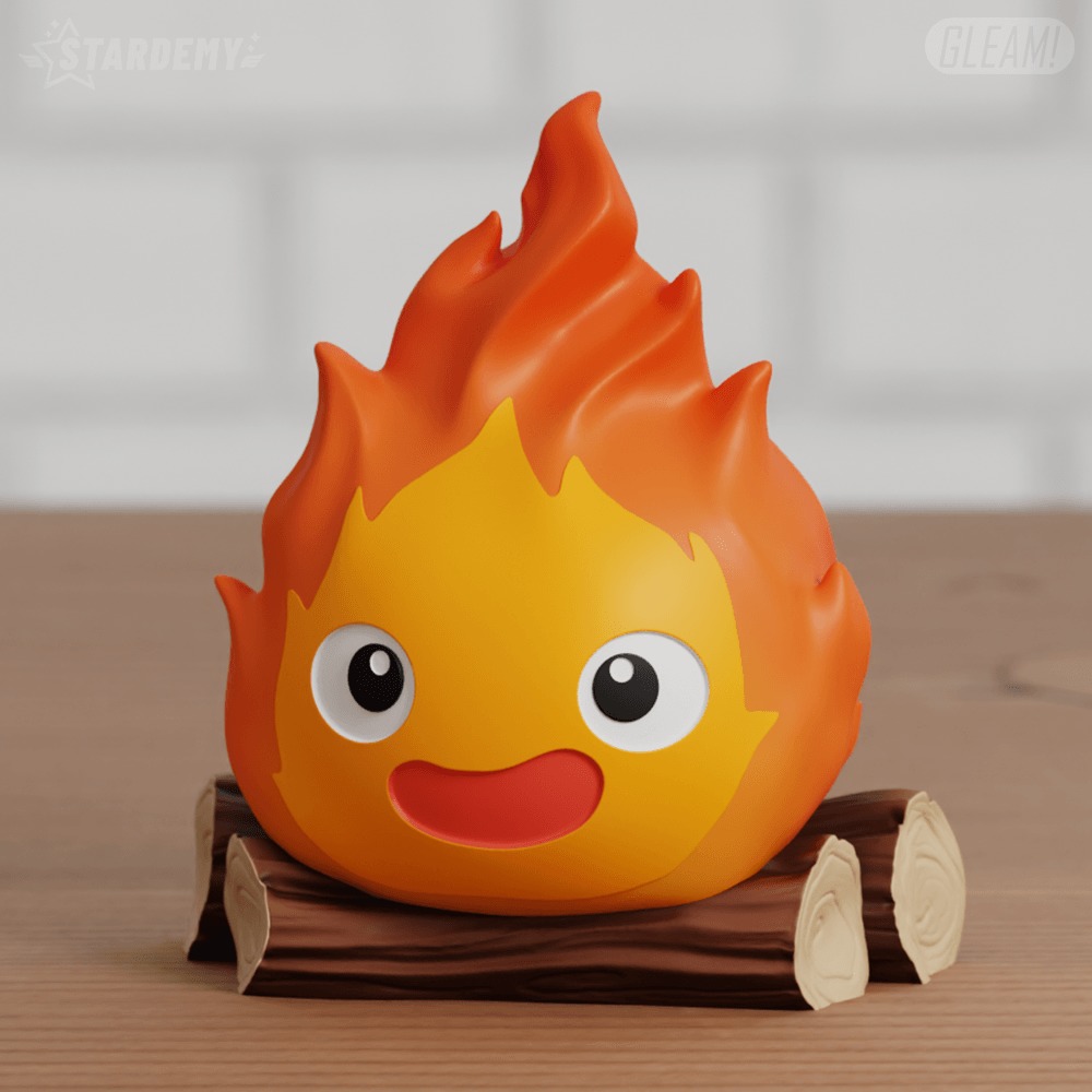 Calcifer Chibi Howl Moving Castle Ghibli Fanart 2 models 3D print model_8