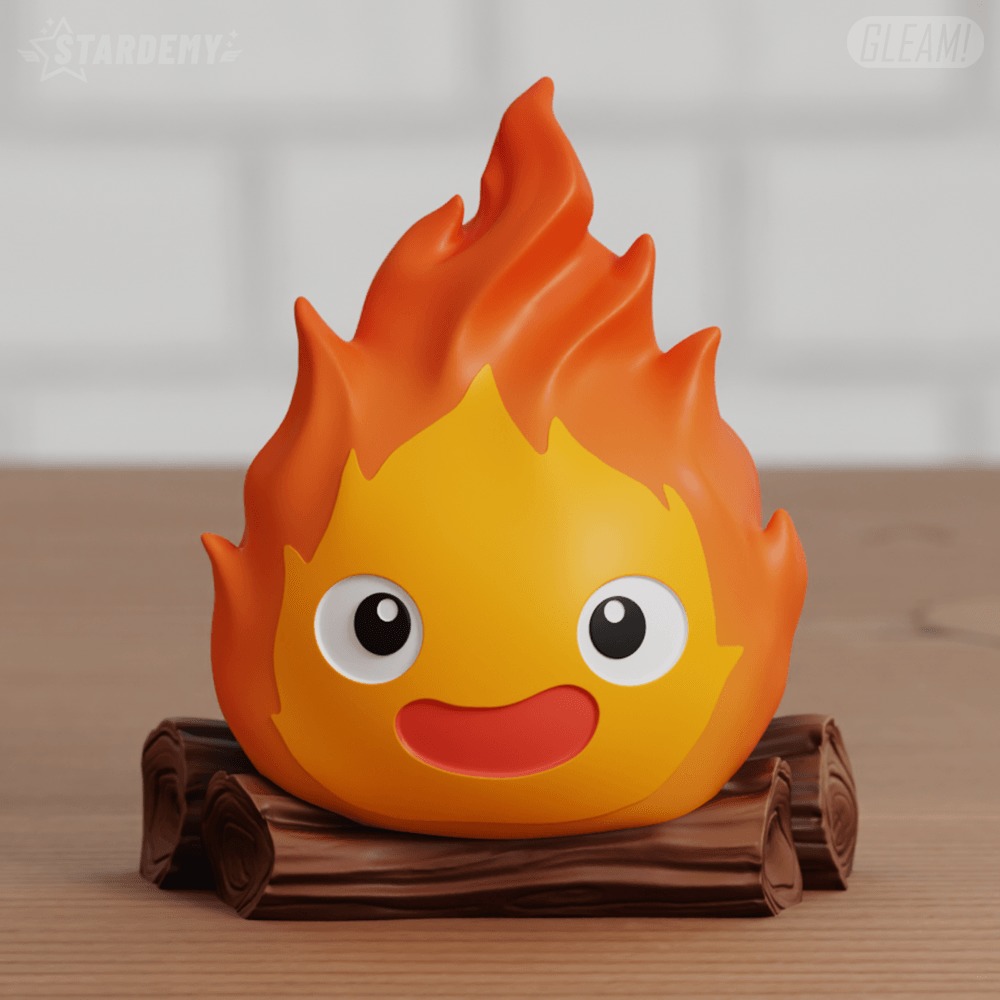 Calcifer Chibi Howl Moving Castle Ghibli Fanart 2 models 3D print model_3
