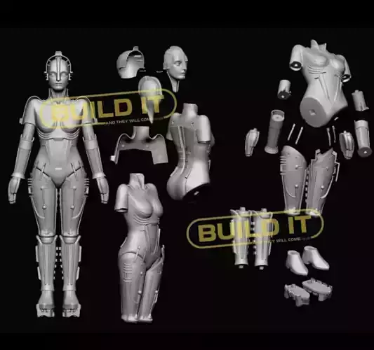 Maria Metropolis full size stl statue  3D print model