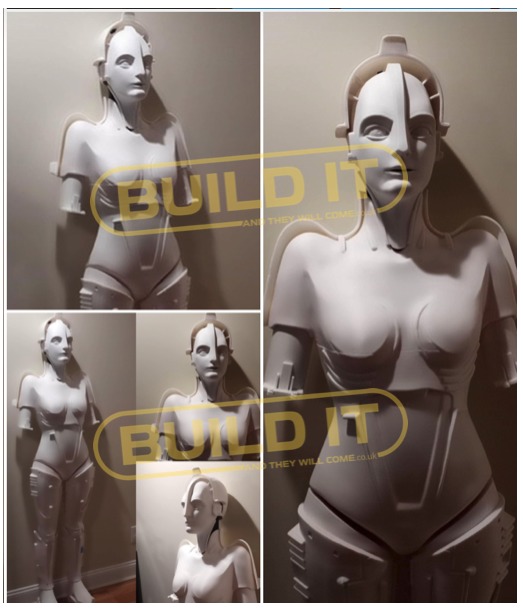 Maria Metropolis full size stl statue  3D print model_1