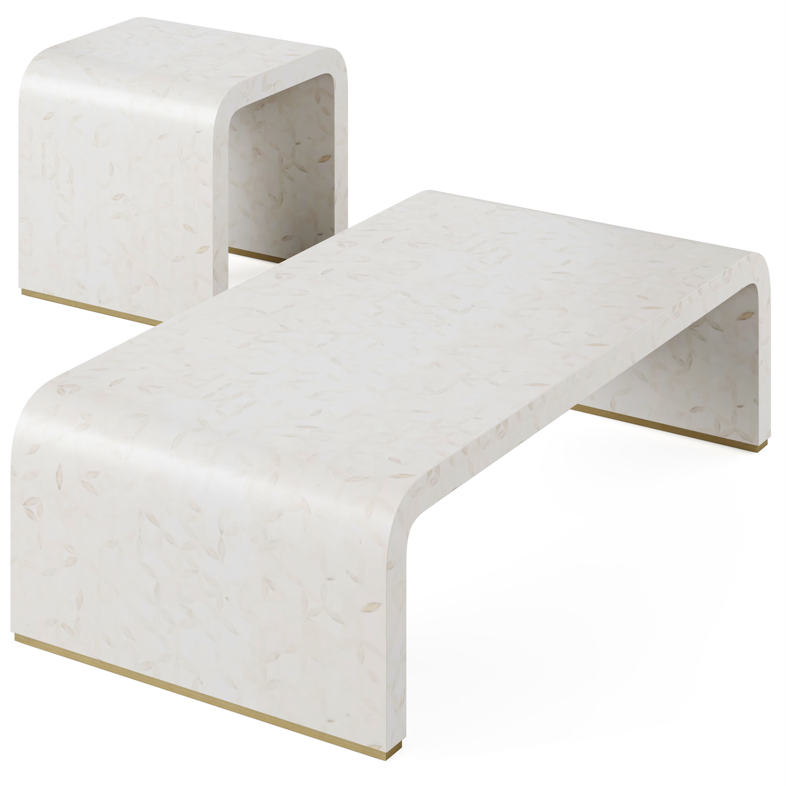 Visola Coffee Table by Arhaus 3D model_4