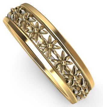 Patterned Ring 3D model Texture 3D print model_15