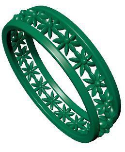 Patterned Ring 3D model Texture 3D print model_9