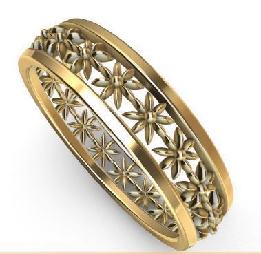Patterned Ring 3D model Texture 3D print model_14