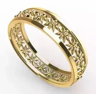 Patterned Ring 3D model Texture