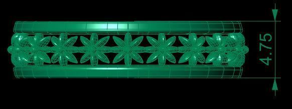 Patterned Ring 3D model Texture 3D print model_18