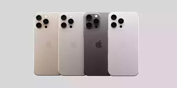 Apple iPhone 16 Pro Max in Official Design and Colors 3D model