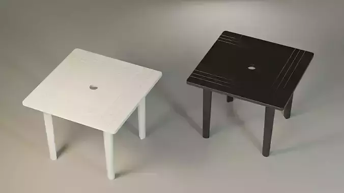 Square Plastic Table