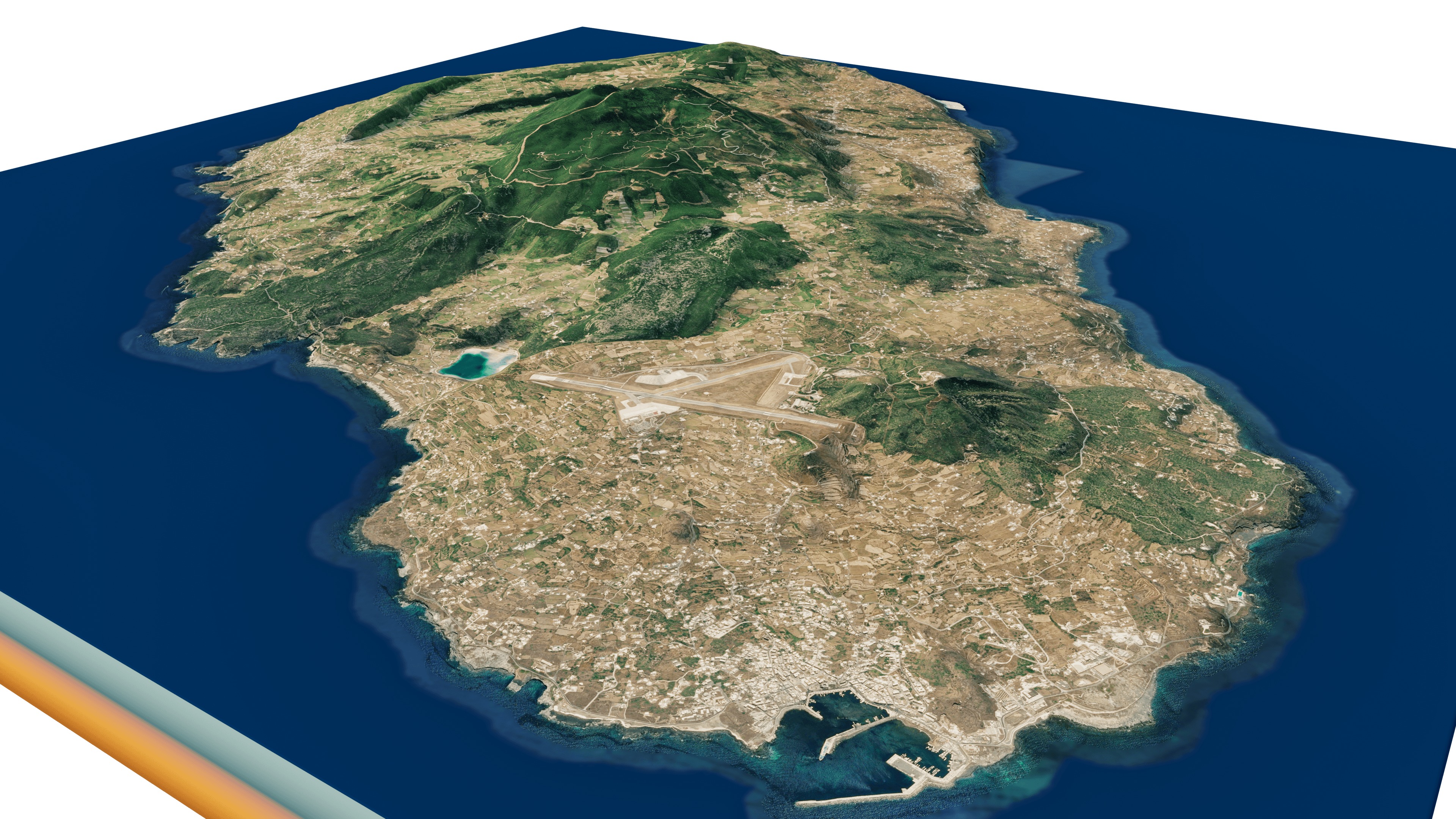 Pantelleria island full 3d model terrain 3D model_4