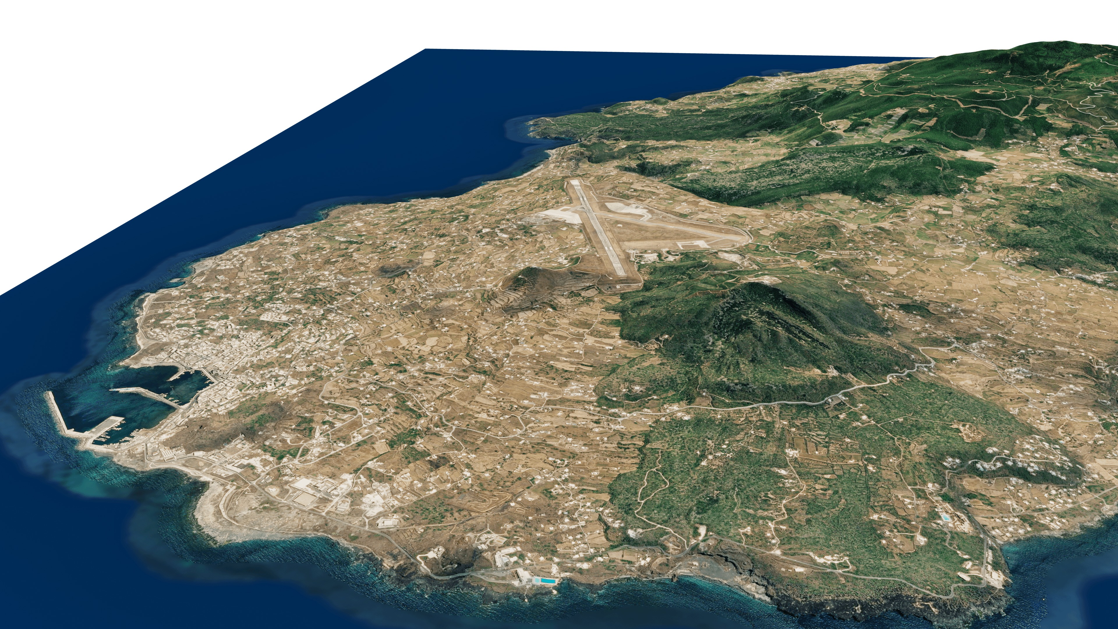 Pantelleria island full 3d model terrain 3D model_5