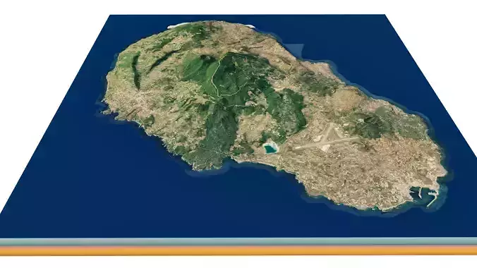 Pantelleria island full 3d model terrain 3D model