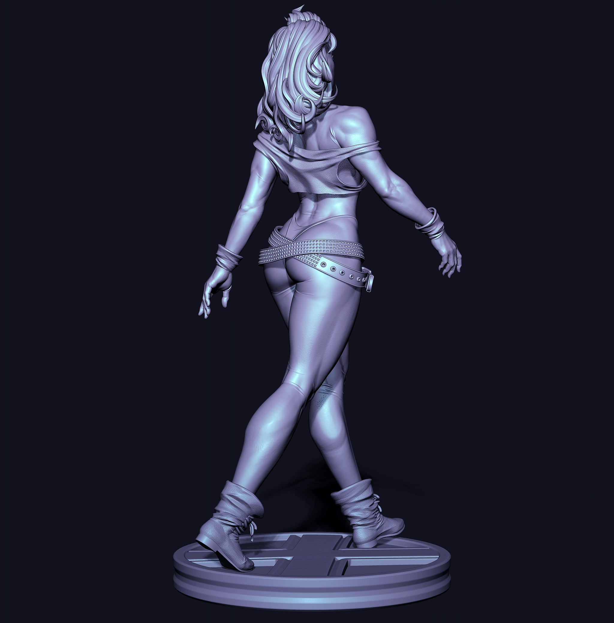 Punk Rogue with NSFW 3D print model_20
