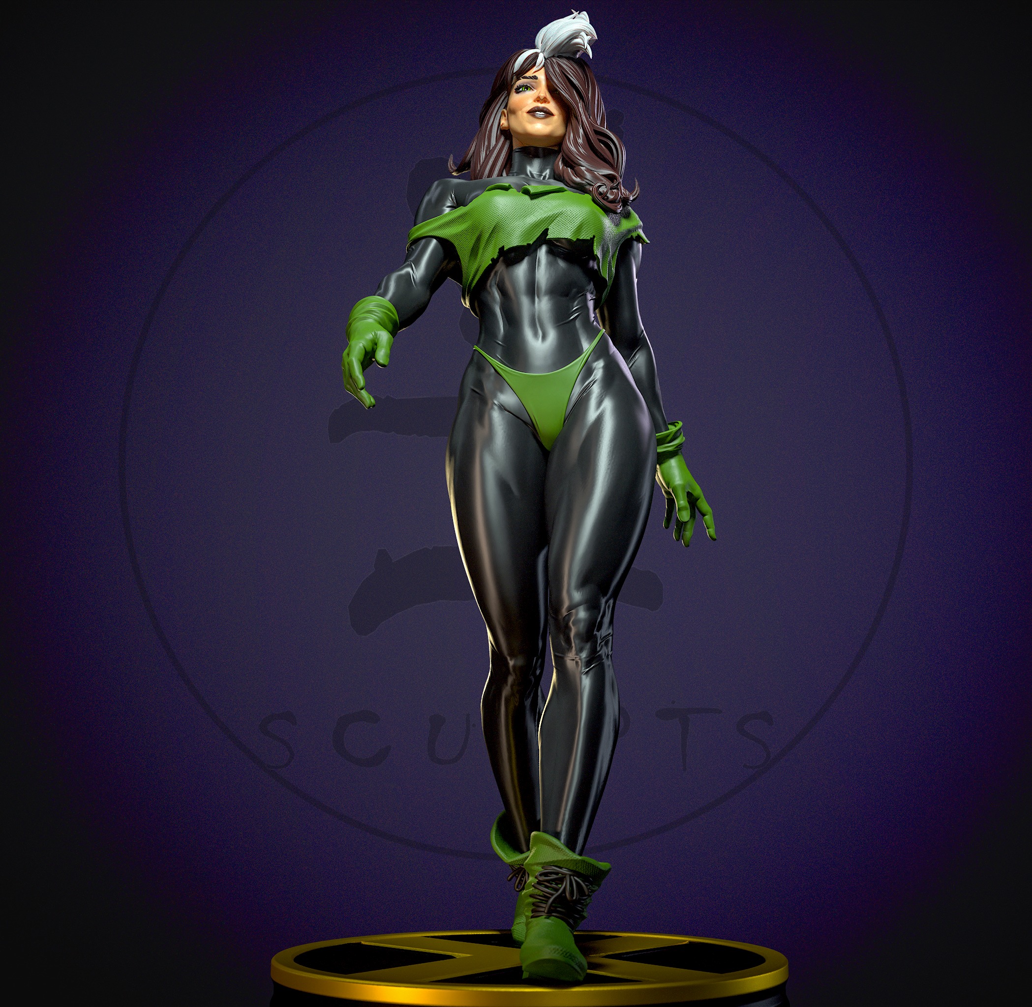 Punk Rogue with NSFW 3D print model_9