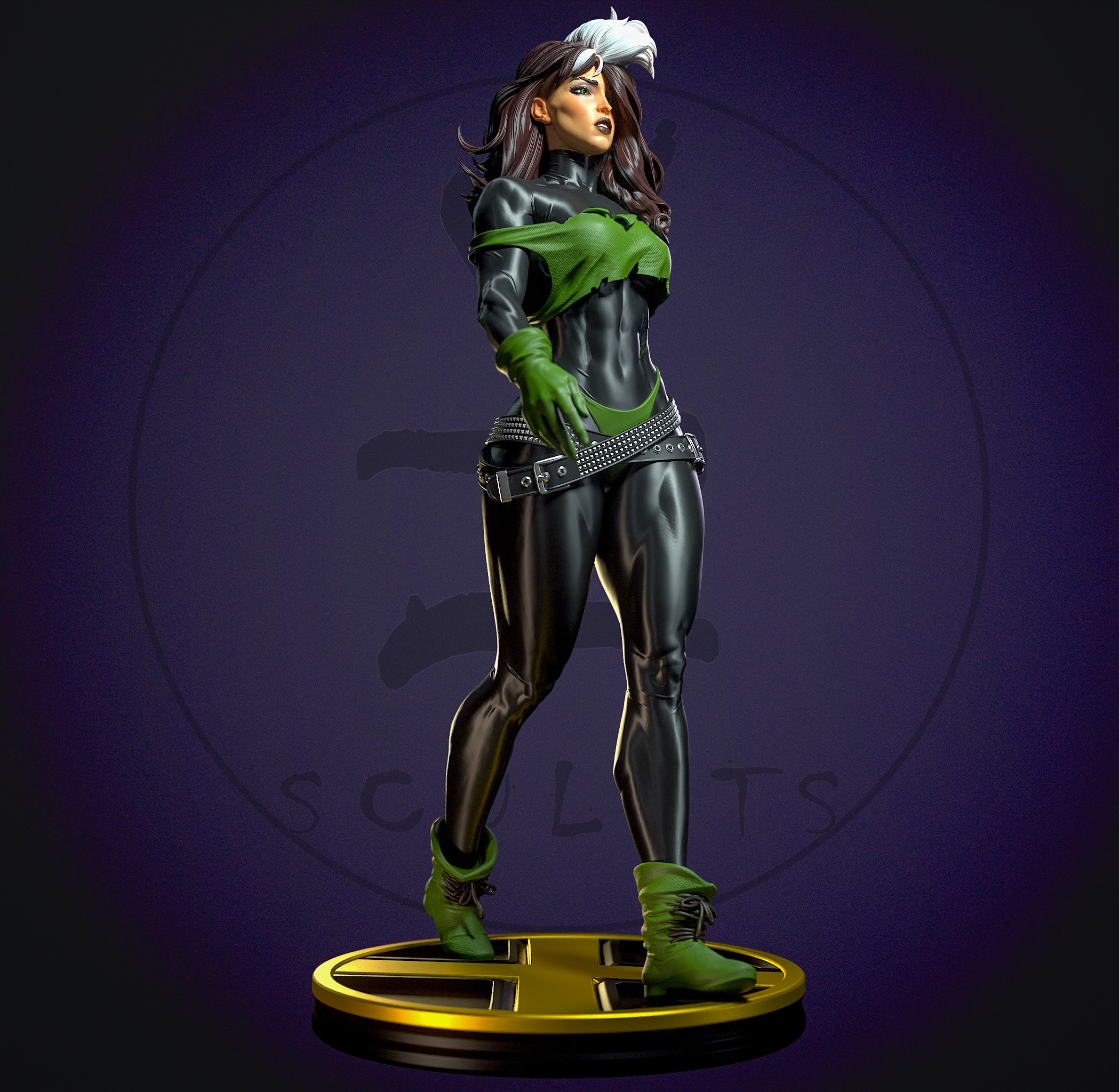 Punk Rogue with NSFW 3D print model_2