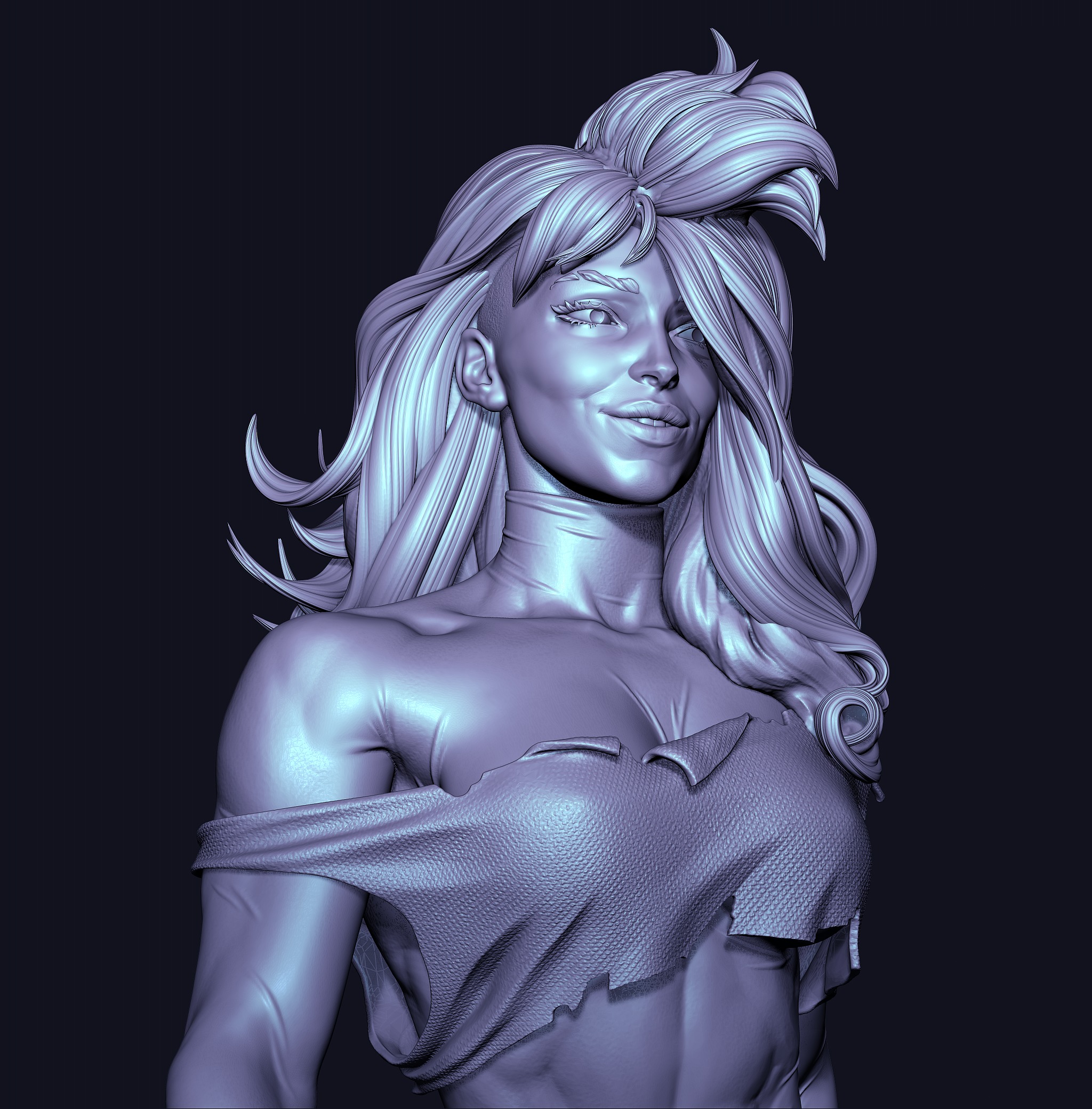 Punk Rogue with NSFW 3D print model_28